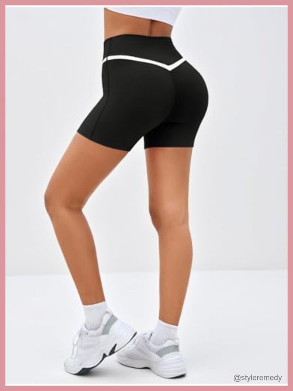 Buttery Soft Crossover Biker Shorts 5" Seamless High Waist Workout Yoga - Picture 2 of 6